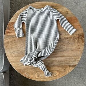 Quincy Mae Striped Knotted Gown